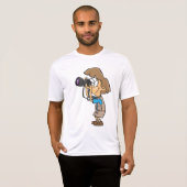 Avontuurlijke Fotograaf Jongen met Camera T-shirt (Voorkant volledig)