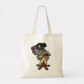 Avontuurlijke kampvuuravond tote bag (Achterkant)