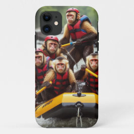 Avontuurlijke kapucijnapen Whitewater Rafting Case-Mate iPhone Case