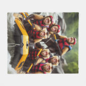 Avontuurlijke kapucijnapen Whitewater Rafting Fleece Deken (Voorkant (Horizontaal))