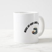 Avontuurlijke kapucijnapen Whitewater Rafting Grote Koffiekop (Voorkant rechts)