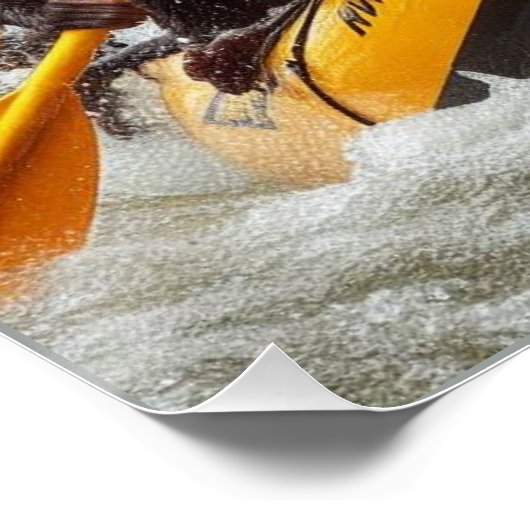 Avontuurlijke kapucijnapen Whitewater Rafting Perfect Poster (Hoek)