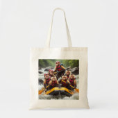 Avontuurlijke kapucijnapen Whitewater Rafting Tote Bag (Voorkant)
