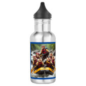 Avontuurlijke kapucijnapen Whitewater Rafting Waterfles (Links)