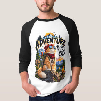 Avontuurlijke Kattenberg Kamperen Oranje Tabby T-shirt