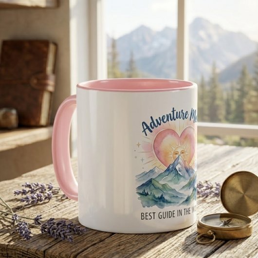 Avontuurlijke Moeder Waterverf Berg Mok