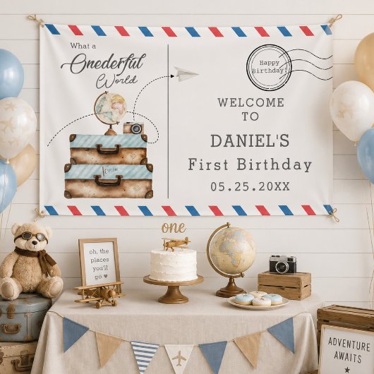 Avontuurlijke Onederful Reis Post Zending Spandoek