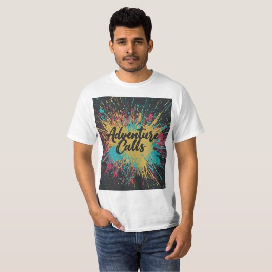 Avontuurlijke oproepen t-shirt (Voorkant volledig)