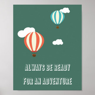 Avontuurlijke Quote Poster