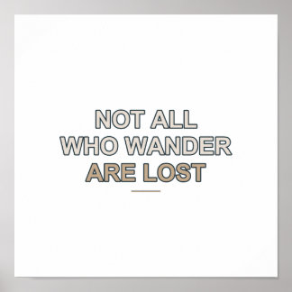 Avontuurlijke Quote Poster - Typografische Wandkun