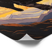 Avontuurlijke Reis met een Gouden Hart - Zwart Fr Poster (Hoek)