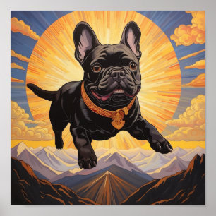 Avontuurlijke Reis met een Gouden Hart - Zwart Fr Poster