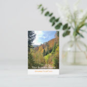 Avontuurlijke reisgids visitekaartje (Staand voorkant)