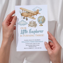 Avontuurlijke reizen Little Explorer Verjaardag
