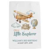 Avontuurlijke reizen Little Explorer Verjaardag Medium Cadeauzakje (Voorkant)