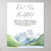 Avontuurlijke tijd! - Zeg niet baby Poster (Voorkant)