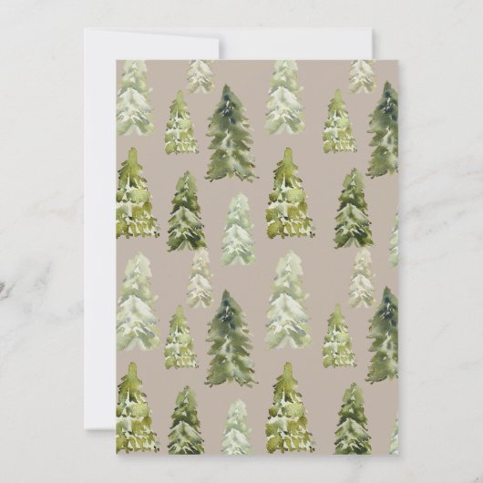 Avontuurlijke verjaardagsuitnodiging | Bergen Verj Kaart (Achterkant)