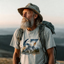 Avontuurpensioen 67 T-shirt- Cadeau voor mannen T-shirt
