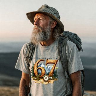Avontuurpensioen 67 T-shirt – Reizen & Buitenleven