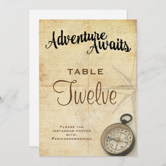  avontuurrondnummer kaart (Voorkant / Achterkant)