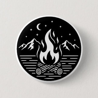 Avontuurspen voor Nachtelijk Kampvuur Ronde Button 5,7 Cm