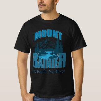 Avontuurtypografie Mount Rainier | Woordkunst ontw T-shirt