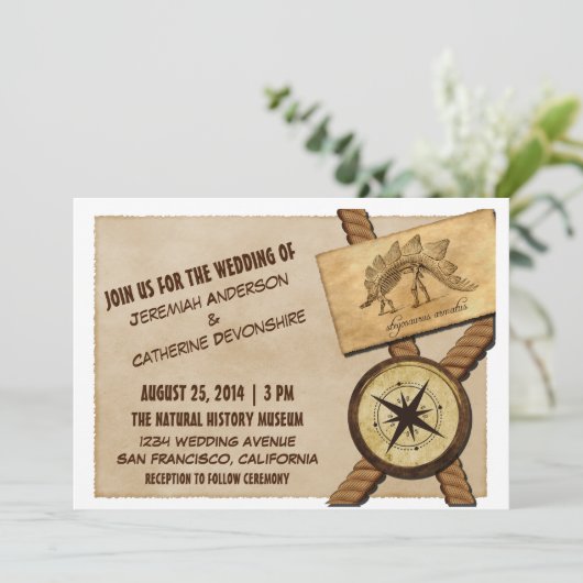  avontuuruitnodiging kaart (Staand voorkant)