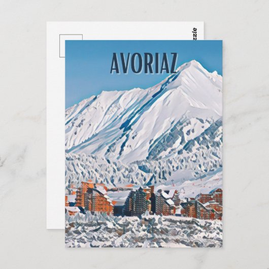 Avoriaz Briefkaart (Voorkant / Achterkant)