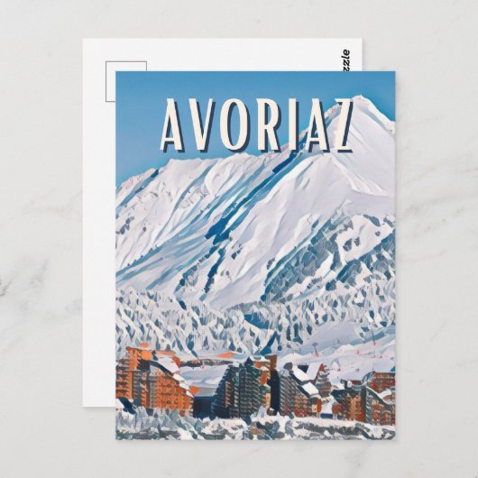 Avoriaz Briefkaart (Voorkant / Achterkant)