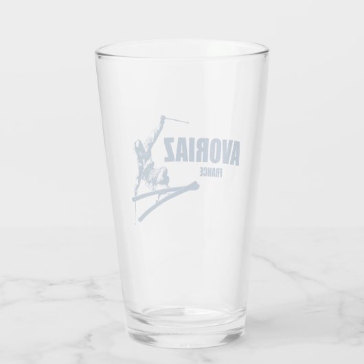 Avoriaz France Skier Glas (Achterkant)