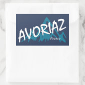 Avoriaz Frankrijk Bergen Rechthoekige Sticker (Tas)