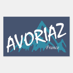 Avoriaz Frankrijk Bergen Rechthoekige Sticker