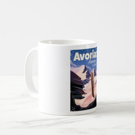 Avoriaz, Franse skiposter Koffiemok (Voorkant links)