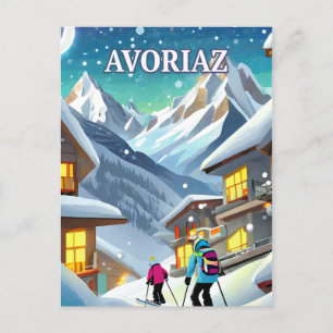 Avoriaz: Poëzie Hivernale in de Cimes Alpines Briefkaart