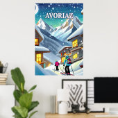 Avoriaz: Poëzie Hivernale in de Cimes Alpines Poster (Thuiskantoor)