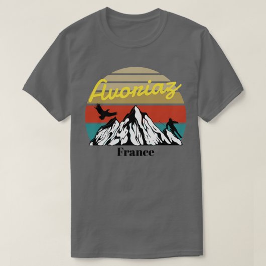 Avoriaz ski Frankrijk 2 T-shirt (Design voorkant)