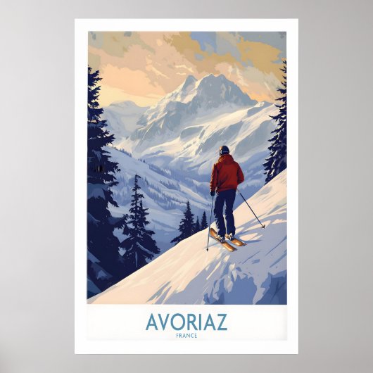 Avoriaz Ski-poster Frankrijk 1 Poster (Voorkant)