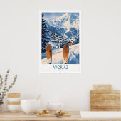 Avoriaz Ski-poster Frankrijk Print 1 (Keuken)