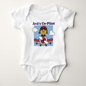 Avô's Co-Pilot - Cute Vliegtuig Romper (Voorkant)