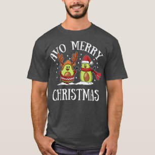 Avos Prettig Kerstfeest Avocados Kerstvakantie Win T-shirt