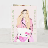 Avril Lavigne Birthday Kaart. Kaart (Achterkant)