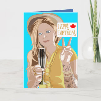 Avril Lavigne Birthday Kaart. Kaart