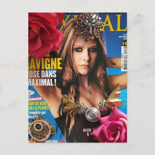 Avril Lavigne Briefkaart (Voorkant)