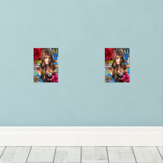 Avril Lavigne Muurkunst Sets (Houten vloer)