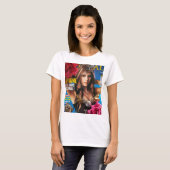 Avril Lavigne Rock Floral Collection T-shirt (Voorkant volledig)