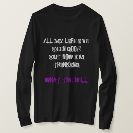 Avril Lavigne "What the Hell" Top (Design voorkant)