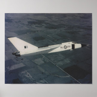 Avro Arrow — RL201 in vlucht Poster