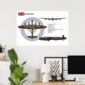 Avro Lancaster BI Special 617 Squadron Poster (Thuiskantoor)