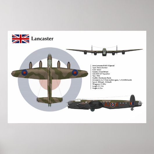 Avro Lancaster BI Special 617 Squadron Poster (Voorkant)