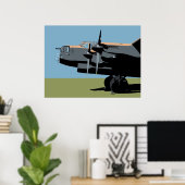 Avro Lancaster Bomber Poster (Thuiskantoor)